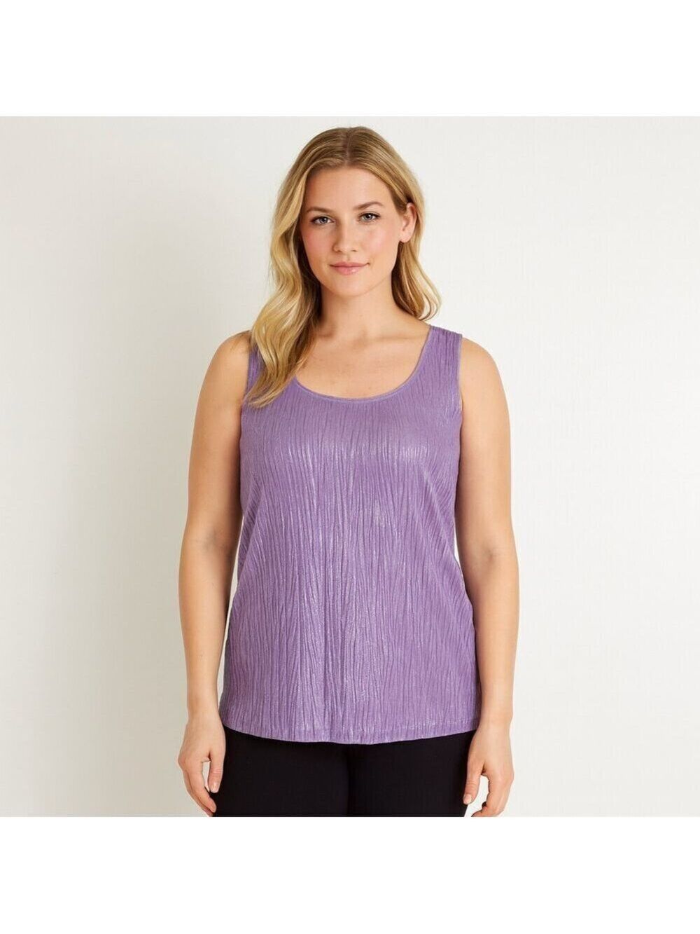 Chico’s Lilac Shimmering Sleeveless Women's Top